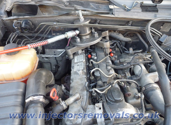 Injector removal from Ssang Yong Rexton with 2.7
                XDi engine