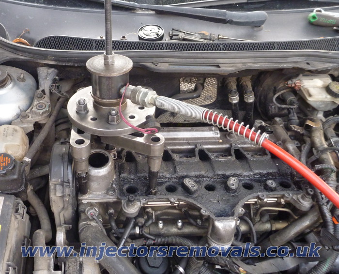 Injector removal from Volvo with 2,4 D5 engine