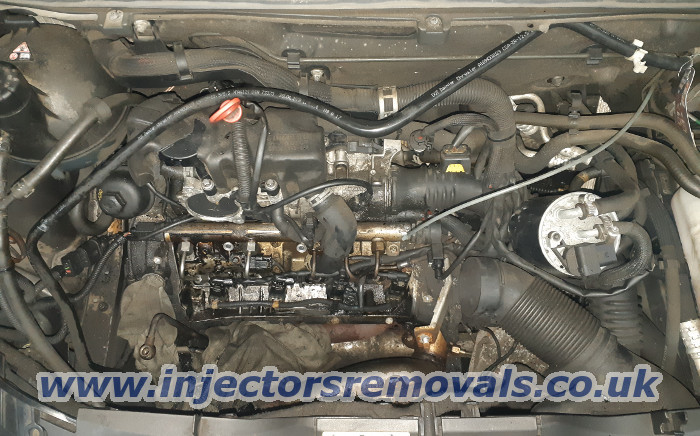 Injector removal from Mercedes A class W169 with
                2.0 CDI engine